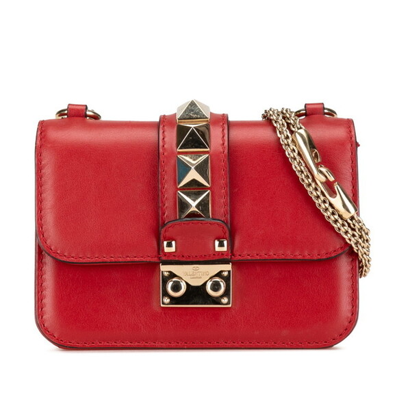 Valentino Handbags - VALENTINO Red Leather Shoulder Bag